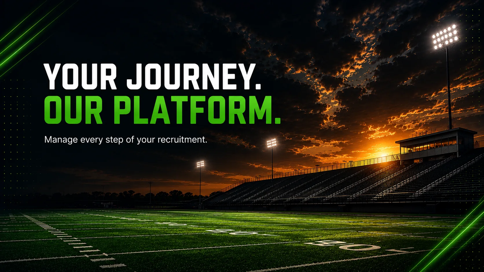 Student athlete recruiting dashboard preview